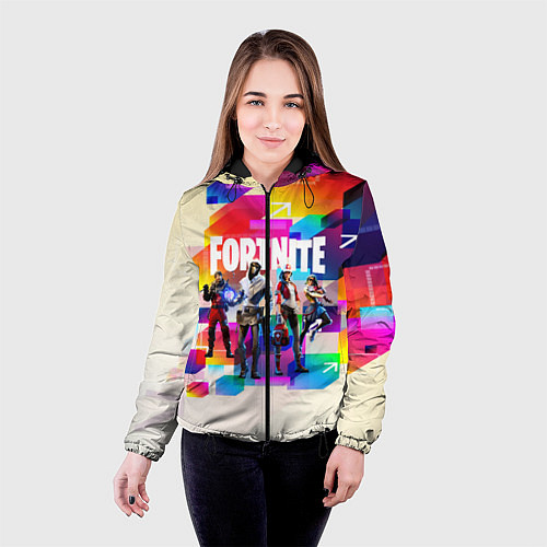 Женская куртка FORTNITE / 3D-Черный – фото 4