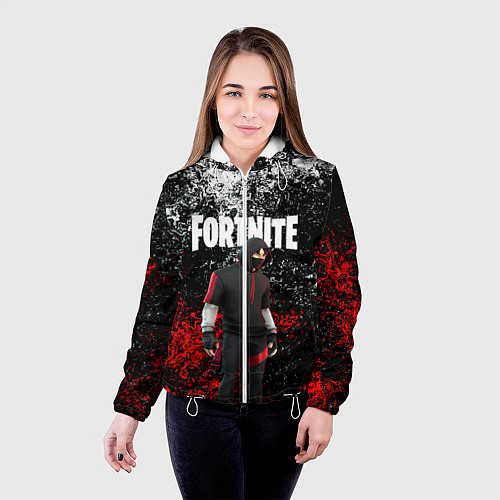 Женская куртка IKONIK FORTNITE / 3D-Белый – фото 4