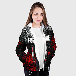 Куртка с капюшоном женская IKONIK FORTNITE, цвет: 3D-белый — фото 2