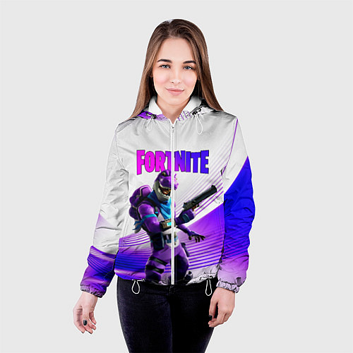 Женская куртка FORTNITE / 3D-Белый – фото 4