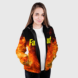 Куртка с капюшоном женская FALLOUT ФЭЛЛАУТ, цвет: 3D-черный — фото 2