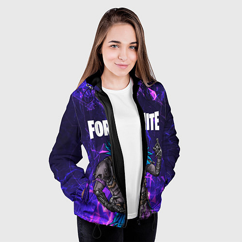 Женская куртка FORTNITE x RAVEN / 3D-Черный – фото 3