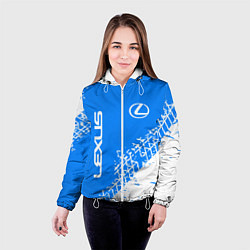 Куртка с капюшоном женская LEXUS ЛЕКСУС, цвет: 3D-белый — фото 2