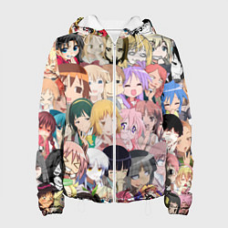 Куртка с капюшоном женская АНИМЕ ONE, цвет: 3D-белый