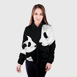 Куртка с капюшоном женская Panda, цвет: 3D-черный — фото 2