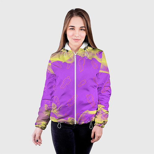 Женская куртка BILLIE EILISH БИЛЛИ АЙЛИШ / 3D-Белый – фото 4