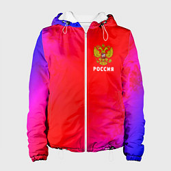 Куртка с капюшоном женская РОССИЯ RUSSIA, цвет: 3D-белый