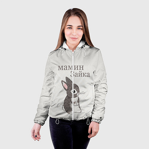 Женская куртка Мамин зайка / 3D-Белый – фото 4