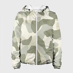 Куртка с капюшоном женская Camouflage 1, цвет: 3D-белый