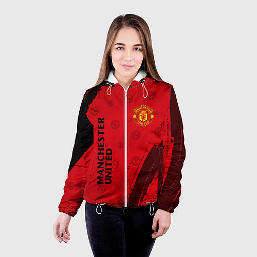 Женская куртка MANCHESTER UNITED / 3D-Белый – фото 4