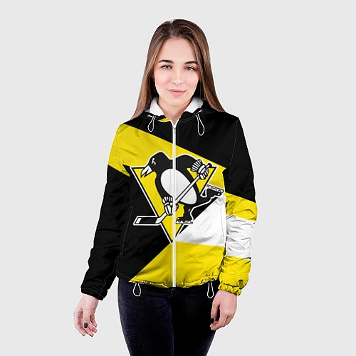 Женская куртка Pittsburgh Penguins Exclusive / 3D-Белый – фото 4