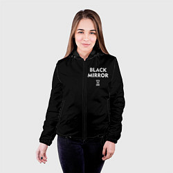 Куртка с капюшоном женская ЧЕРНОЕ ЗЕРКАЛО, цвет: 3D-черный — фото 2
