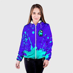 Куртка с капюшоном женская AMONG US АМОНГ АС, цвет: 3D-белый — фото 2