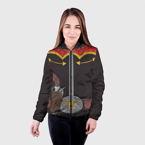 Женская куртка Ковбой / 3D-Черный – фото 4