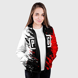 Куртка с капюшоном женская PUBG, цвет: 3D-черный — фото 2