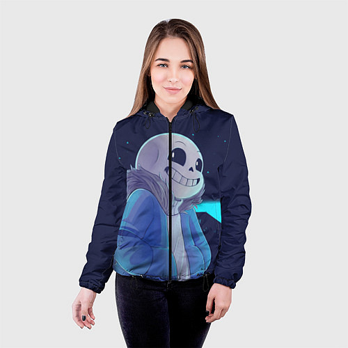 Женская куртка UNDERTALE / 3D-Черный – фото 4