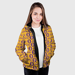 Куртка с капюшоном женская LA LAKERS, цвет: 3D-черный — фото 2