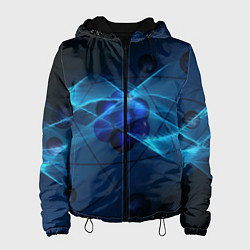 Куртка с капюшоном женская Атом, цвет: 3D-черный