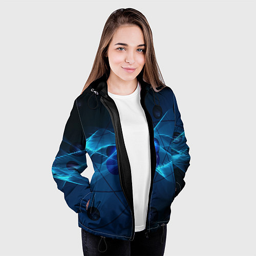 Женская куртка Атом / 3D-Черный – фото 3