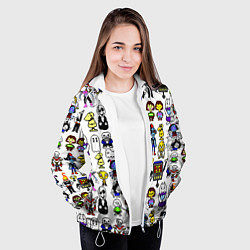 Куртка с капюшоном женская UNDERTALE, цвет: 3D-белый — фото 2