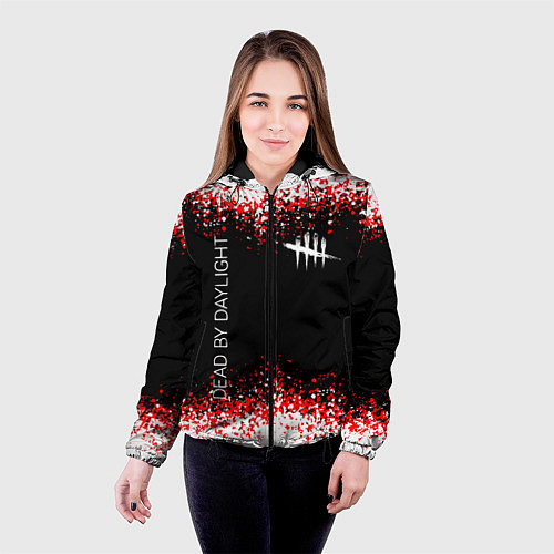 Женская куртка Dead by Daylight / 3D-Черный – фото 4