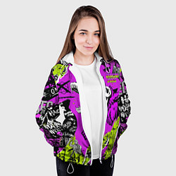 Куртка с капюшоном женская Watch Dogs: Legion, цвет: 3D-белый — фото 2