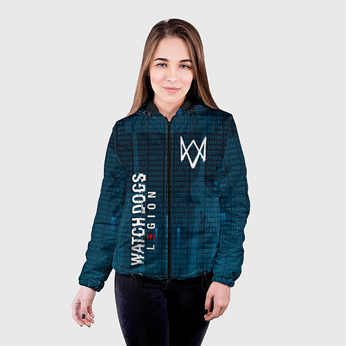 Женская куртка WATCH DOGS: LEGION / 3D-Черный – фото 4