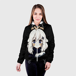 Куртка с капюшоном женская Genshin Impact Paimon, цвет: 3D-белый — фото 2