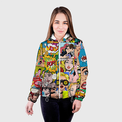 Женская куртка Pop Art / 3D-Белый – фото 4