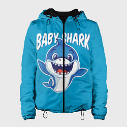 Куртка с капюшоном женская Baby Shark, цвет: 3D-черный