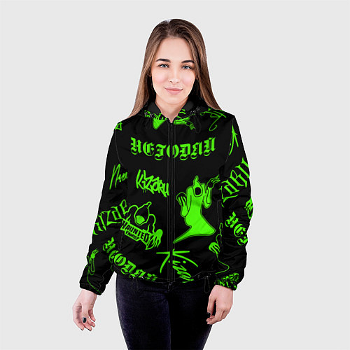 Женская куртка KIZARU HAUNTED FAMILY / 3D-Черный – фото 4