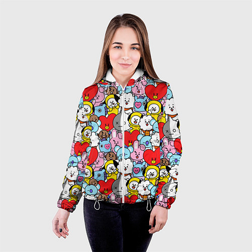 Женская куртка BT21 BTS / 3D-Белый – фото 4