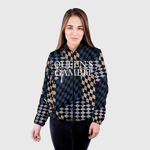 Женская куртка Ход Королевы / 3D-Черный – фото 4