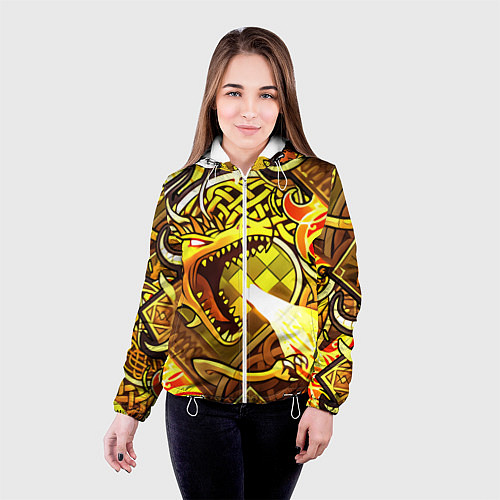 Женская куртка CS GO DRAGON LORE / 3D-Белый – фото 4