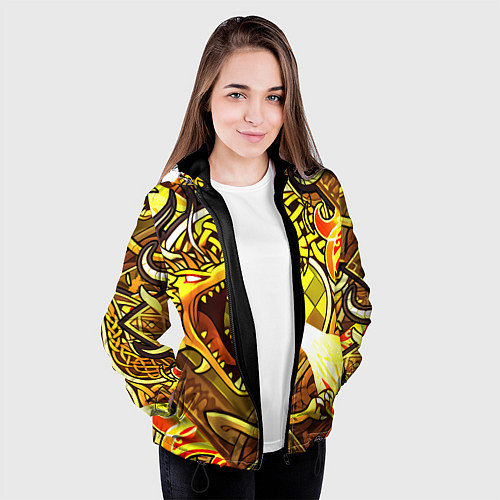 Женская куртка CS GO DRAGON LORE / 3D-Черный – фото 3
