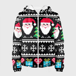 Куртка с капюшоном женская Ho! Ho! Ho!, цвет: 3D-белый