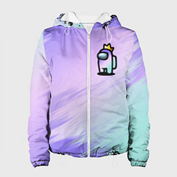 Куртка с капюшоном женская AMONG US GRADIENT, цвет: 3D-белый