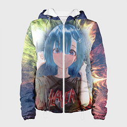 Куртка с капюшоном женская Rem Slayer, цвет: 3D-белый