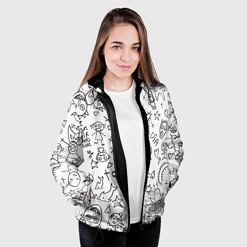 Женская куртка DIE ANTWOORD / 3D-Черный – фото 3