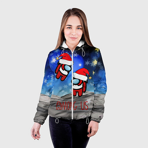 Женская куртка Among Us / 3D-Белый – фото 4