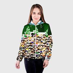 Куртка с капюшоном женская Южный Парк South Park, цвет: 3D-белый — фото 2