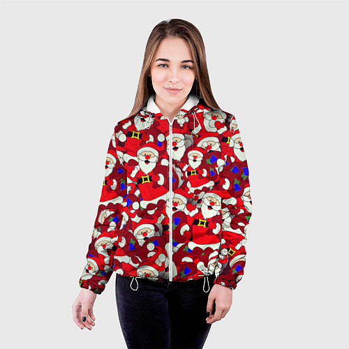 Женская куртка Дед Санта / 3D-Белый – фото 4