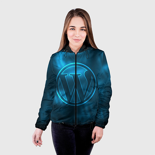 Женская куртка Вордпресс / 3D-Черный – фото 4