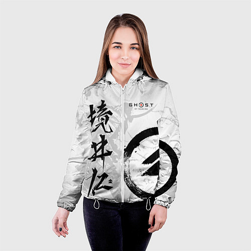 Женская куртка Ghost of Tsushima / 3D-Белый – фото 4