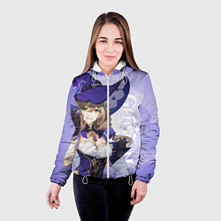 Куртка с капюшоном женская GENSHIN IMPACT, ЛИЗА, цвет: 3D-белый — фото 2