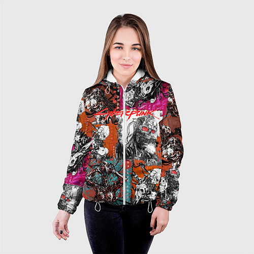 Женская куртка Cyberpunk 2077 / 3D-Белый – фото 4