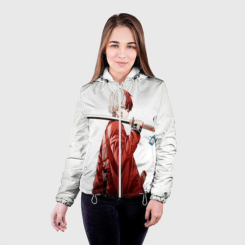Женская куртка Шото Тодороки / 3D-Белый – фото 4
