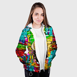 Куртка с капюшоном женская Pikachu, цвет: 3D-белый — фото 2
