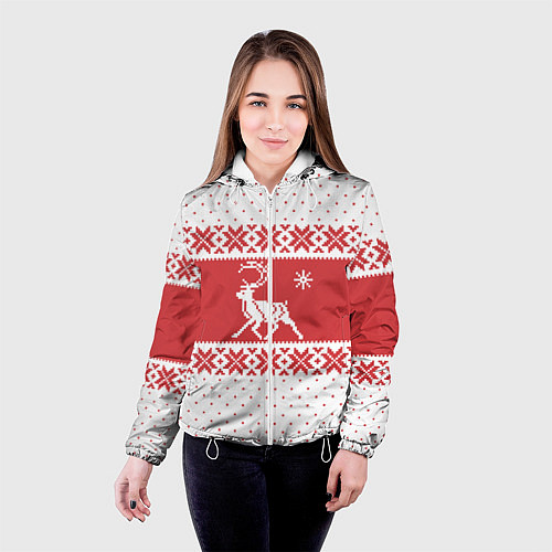 Женская куртка Северный Олень / 3D-Белый – фото 4