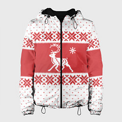 Куртка с капюшоном женская Северный Олень, цвет: 3D-черный